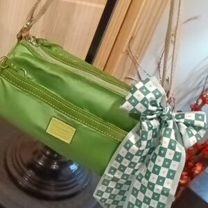 Vintage Coach Satin Hampton Barrel Bag Crossbody Purse